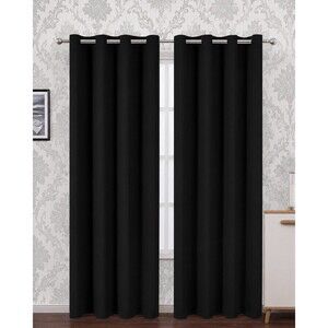 LEMOMO Blackout Curtains 52x84 Set of 2 Thermal Room Darkening Panels